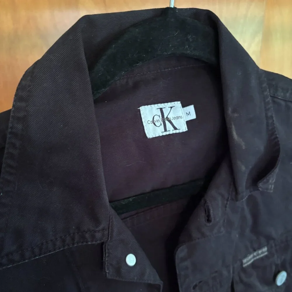 Calvin Klein Black Denim Vest - Picture 3 of 4